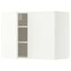 METOD Wall cabinet with shelves/2 doors, white/Aspudden matt white, 80x60 cm