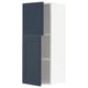 Ikea METOD kitchen cabinet, blue, modern design, two-door, white interior.