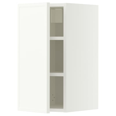 METOD Wall cabinet with shelves, white/Aspudden matt white, 30x60 cm