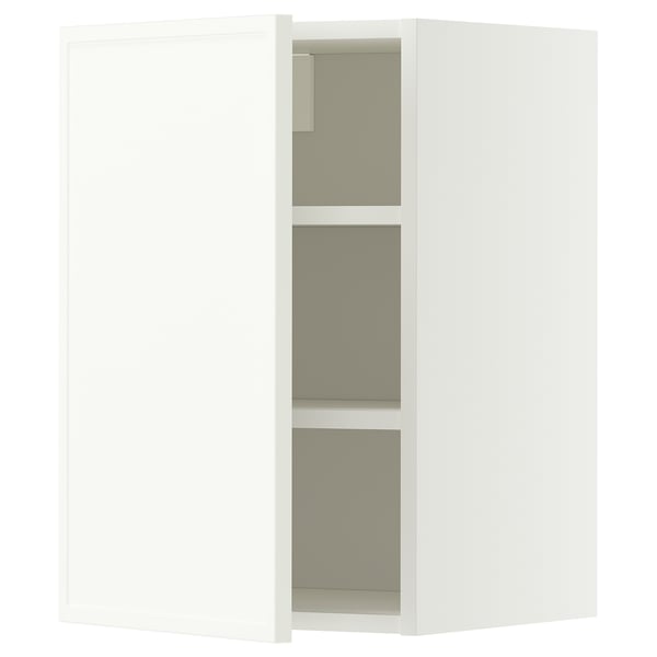 METOD Wall cabinet with shelves, white/Aspudden matt white, 40x60 cm