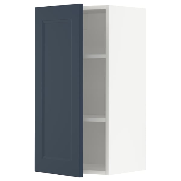 METOD kitchen cabinet, blue, rectangular with adjustable shelf, modern design.