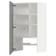METOD kitchen unit in white with adjustable shelves, left or right door mount.