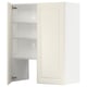 White METOD kitchen cabinet, off-white painted, rectangular shape, adjustable shelves.