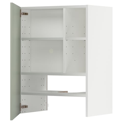 METOD kitchen unit in white: modern, modular design with adjustable shelves and hinges. Ideal for customizable storage.