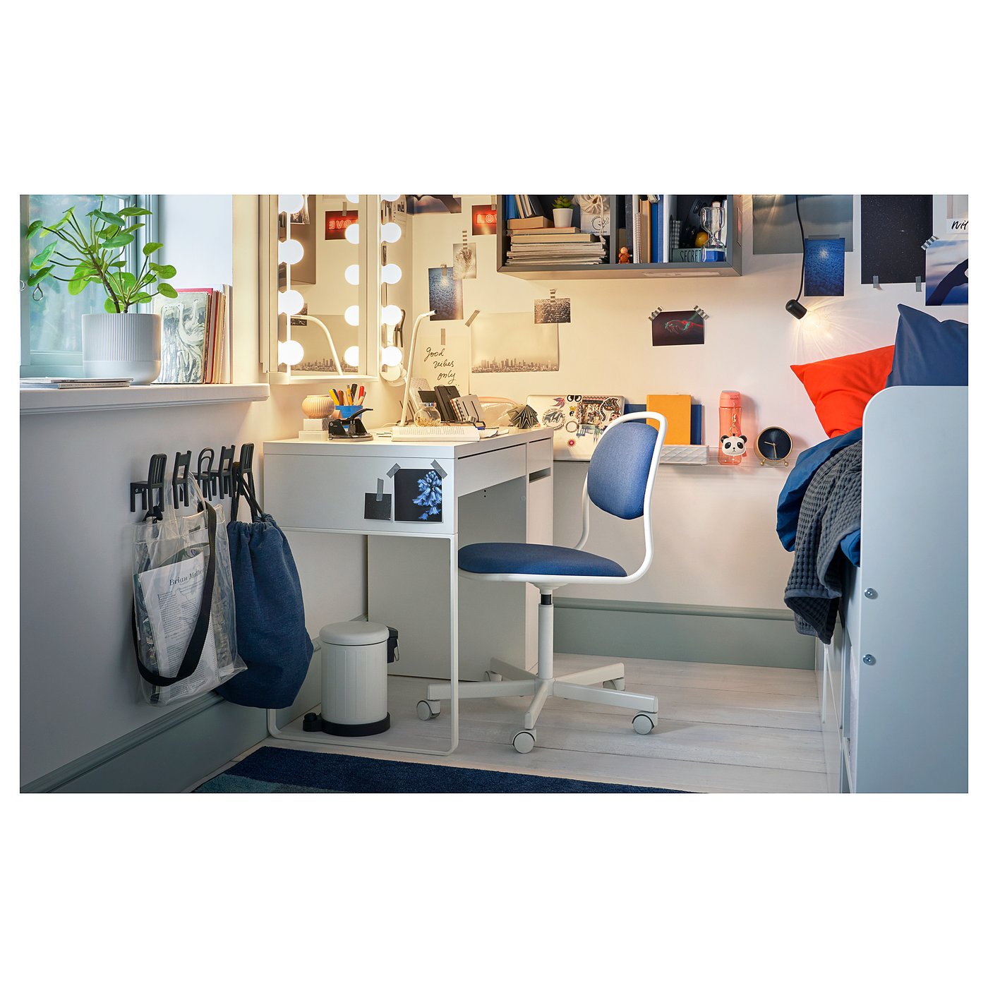 IKEA MICKE 学習机、パソコンデスク、テレワーク、ホワイト、組み立て済み イケア（IKEA） パソコンデスク MICKE ミッケ 北欧 スウェーデン 子供