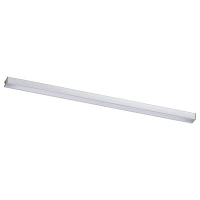 A MITTLED light bar, silver, with an anodized aluminum lamp house, perfect for kitchen use.