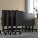 MITTZON foldable tables on wheels for flexible meeting spaces.
