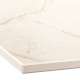 Close-up of MÖCKLARP high-pressure porcelain worktop, showcasing smooth, durable, and clean surface with subtle veining, perfect for kitchen use.