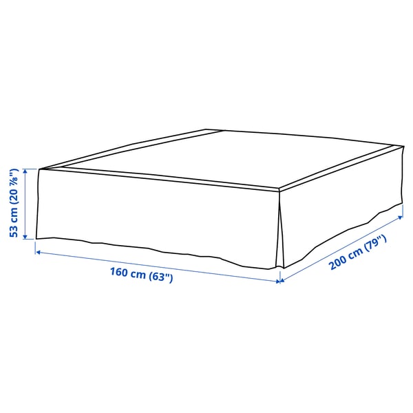 Illustration with measurements for the product: MOSTERHAMN.