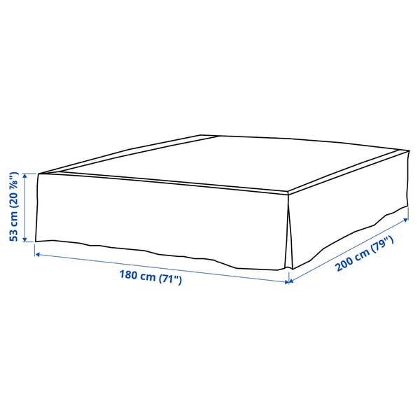 Illustration with measurements for the product: MOSTERHAMN.