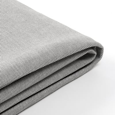 Folded gray fabric, smooth texture, subtle pattern, high quality appearance.