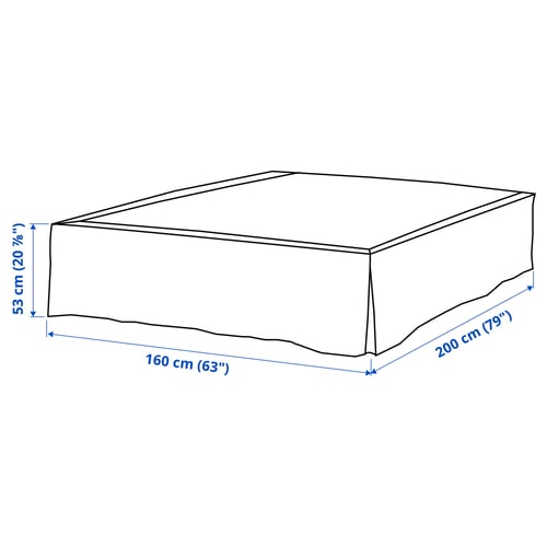 Illustration with measurements for the product: MOSTERHAMN.