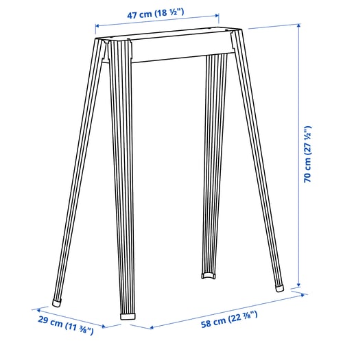 Illustration with measurements for the product: NÄRSPEL.