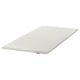 Ikea NÄSFJÄLLET white mattress pad. Soft, smooth, recycled polyester cover. Rectangular, foam padded for comfort.