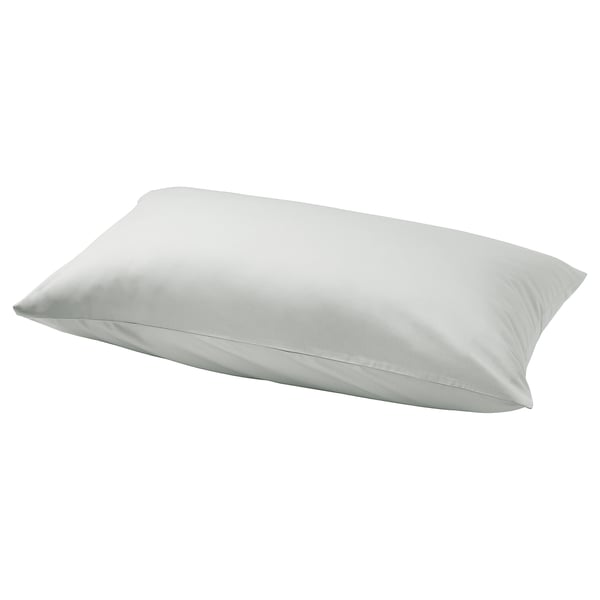 NATTJASMIN white silk pillow, rectangular, smooth cover, sateen-weave.