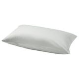 NATTJASMIN white silk pillow, rectangular, smooth cover, sateen-weave.