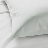 Smooth, white pillowcase.