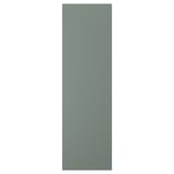 NICKEBO grey-green cabinet door, rectangular, smooth matte foil.