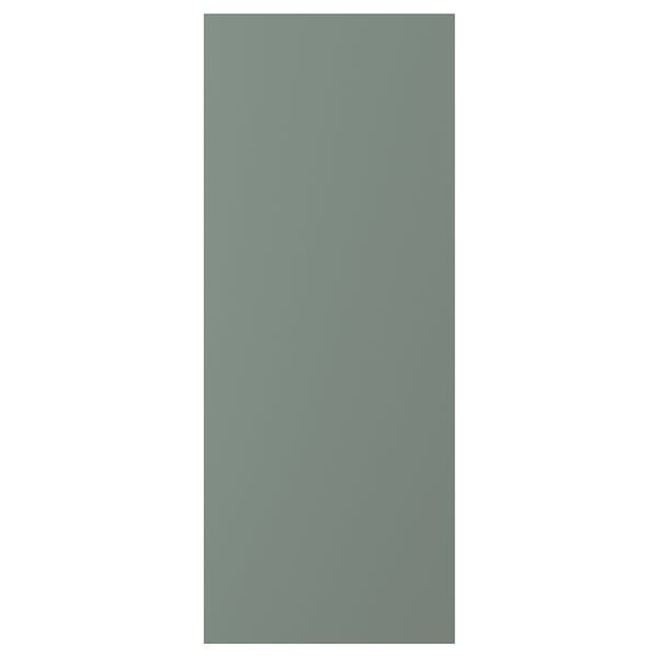 A NICKEBO cabinet in grey-green, featuring a smooth, modern design with straight lines and a matte finish.