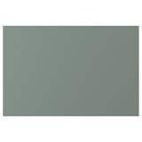 NICKEBO grey-green cabinet front, smooth, rectangular, matt.