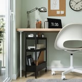 NISSAFORS Trolley, black, 50.5x19x67 cm