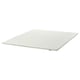 A white NOPAKTE mattress topper. It is rectangular and made of foam with a smooth, woven fabric cover.