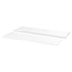 Option: NORDLI white storage top and base. Rectangular, minimalist design. Made from particleboard and acrylic paint. Modern, clean look.