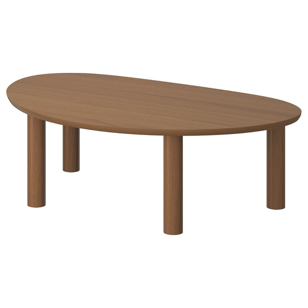 ÖRTRÄSK Coffee table, brown ash veneer, 110x68 cm