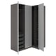 PAX / GULLABERG Corner wardrobe, dark grey/grey, 161/111x236 cm