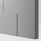 A sleek, modern interior of a PAX wardrobe. Soft closing hinge and clean lines highlight quality and minimalist design.