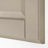 Close-up of a beige PAX wardrobe door, showcasing smooth finish and clean lines.
