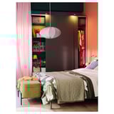 PAX Wardrobe frame, dark grey, 100x58x236 cm