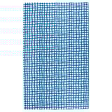 Bright blue PILLERSTARR tablecloth, rectangular, grid pattern, water-repellent, 100% polyester.