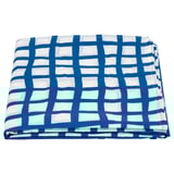 PILLERSTARR blue grid tablecloth, protective, rectangular, water-repellent polyacrylic.