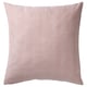 PLOMMONROS red/offwhite cushion, square, cotton, stripe pattern.