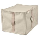 PURRPINGLA Storage case, textile/beige, 34x51x28 cm