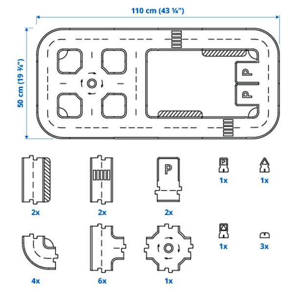 Illustration with measurements for the product: RÄVUNGE.
