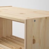 RAGGBERG Bench with shoe storage, pine, 60x35x45 cm