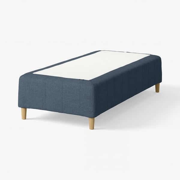RÅHOLMAR Pocket spring mattress bse, 5 zones, incl leg firm/Kilanda dark blue, 80x200 cm