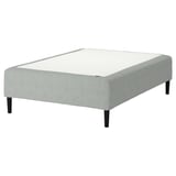 RÅHOLMAR Pocket spring mattress bse, 5 zones, incl leg medium firm/Tibbleby beige/grey, 140x200 cm