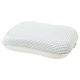 Blue ergonomic pillow RAMSLÖKSMAL for all sleepers, with adjustable foam & cooling gel.