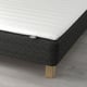RANDÅSEN Bonnell spring mattress base, incl leg and mattress pad medium firm/Bremanger grey Näsfjället, 90x200 cm