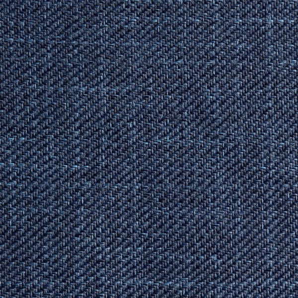 Close-up of dark blue textured fabric, showcasing its tight weave and intricate pattern.