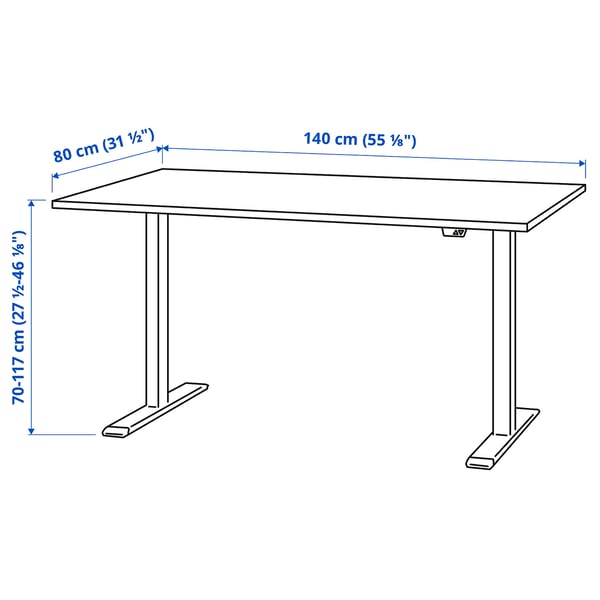 Illustration with measurements for the product: RODULF.