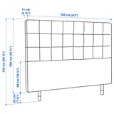 Illustration with measurements for the product: RYKKINN.