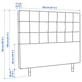 Illustration with measurements for the product: RYKKINN.