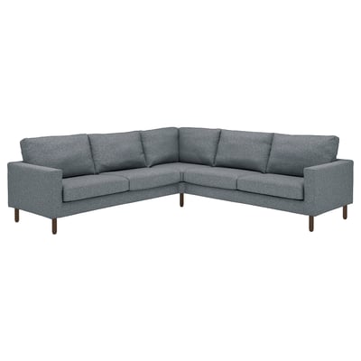 SALTSJÖBADEN Corner sofa, 4-seat, Gunnared medium grey