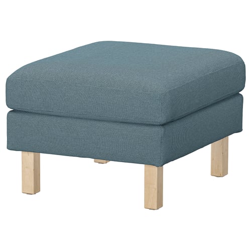 SALTSJÖBADEN Cover for footstool, Fridtuna dark grey-blue