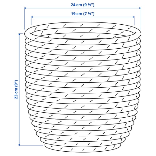 Illustration with measurements for the product: SANDÖDLA.