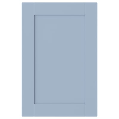 Blue SANNIDAL cabinet door, rectangular, smooth, classic design.